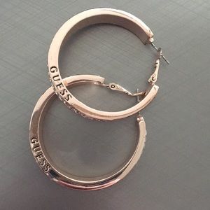 Rose gold hoops
